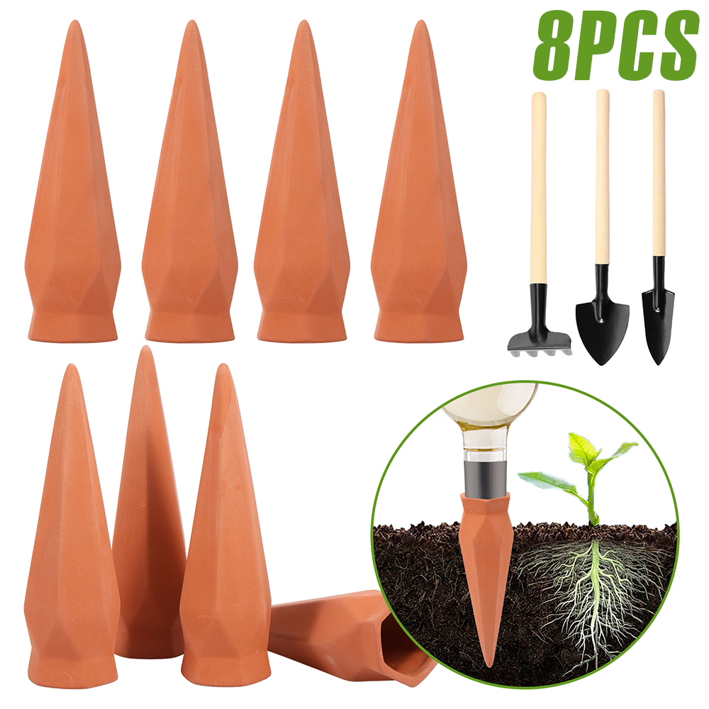 8Pcs Self Watering Stakes Red  - огляд і ціна Self Watering Insert