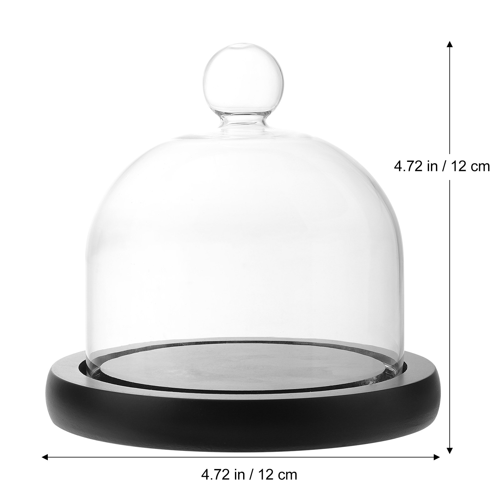 Clear Glass Display Dome for P - огляд і ціна Plastic Dome Clear