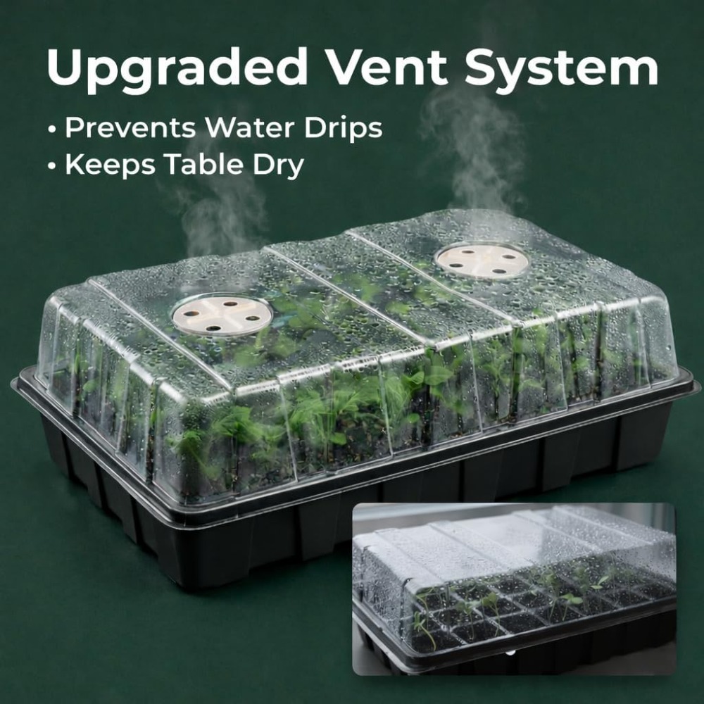 5-Set Seed Starter Tray Kits,  - огляд і ціна Humidity Dome Kit