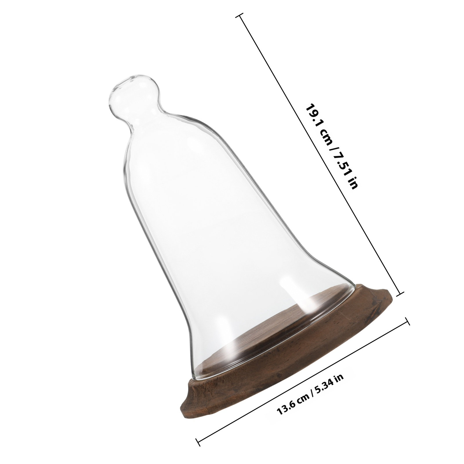 High Borosilicate Glass Cloche - огляд і ціна Plastic Dome Clear