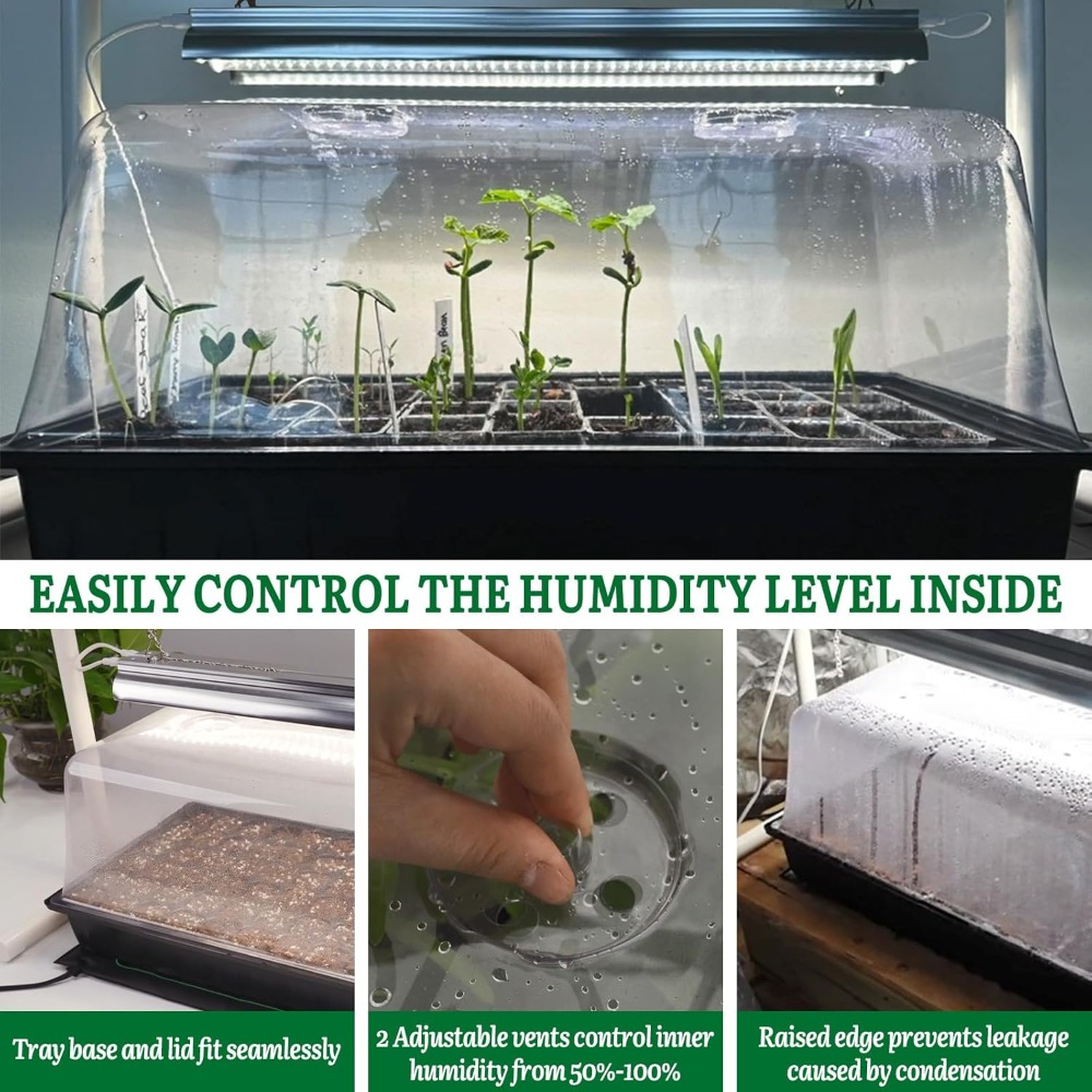 Seed Starter Kit with Grow Lig - огляд і ціна Humidity Dome Kit