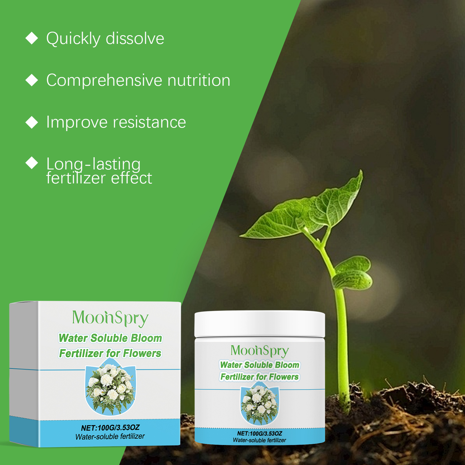 Water Soluble Bloom Fertilizer - огляд і ціна Root Stimulator Liquid