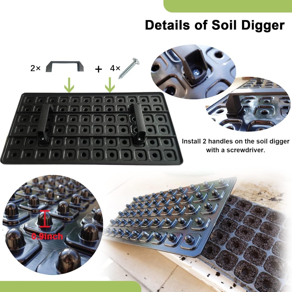 72 Cell Seed Starter Trays wit - огляд і ціна Propagation Tray 72