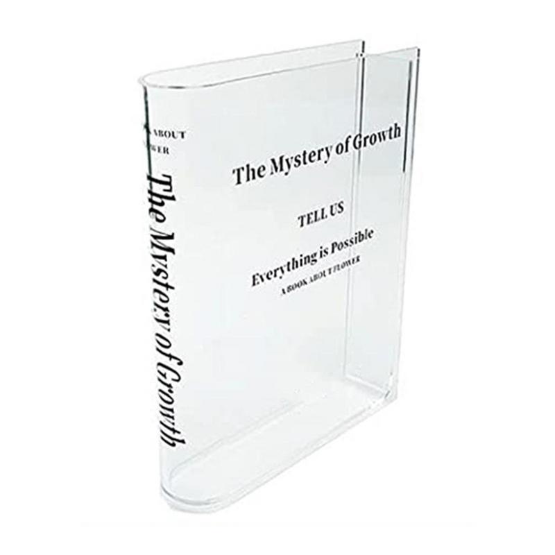 Clear Book Vase Aesthetic Acry - огляд і ціна Propagation Station Vase