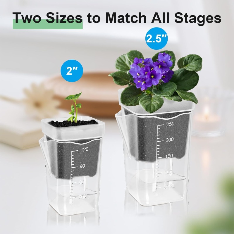 Transparent Flower Plant Pot S - огляд і ціна Self Watering Insert