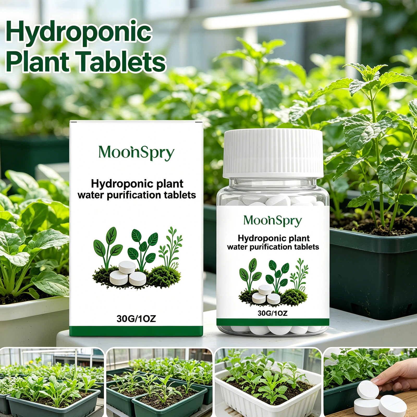 Moonspry Hydroponic Water Puri - огляд і ціна Rooting Hormone Powder
