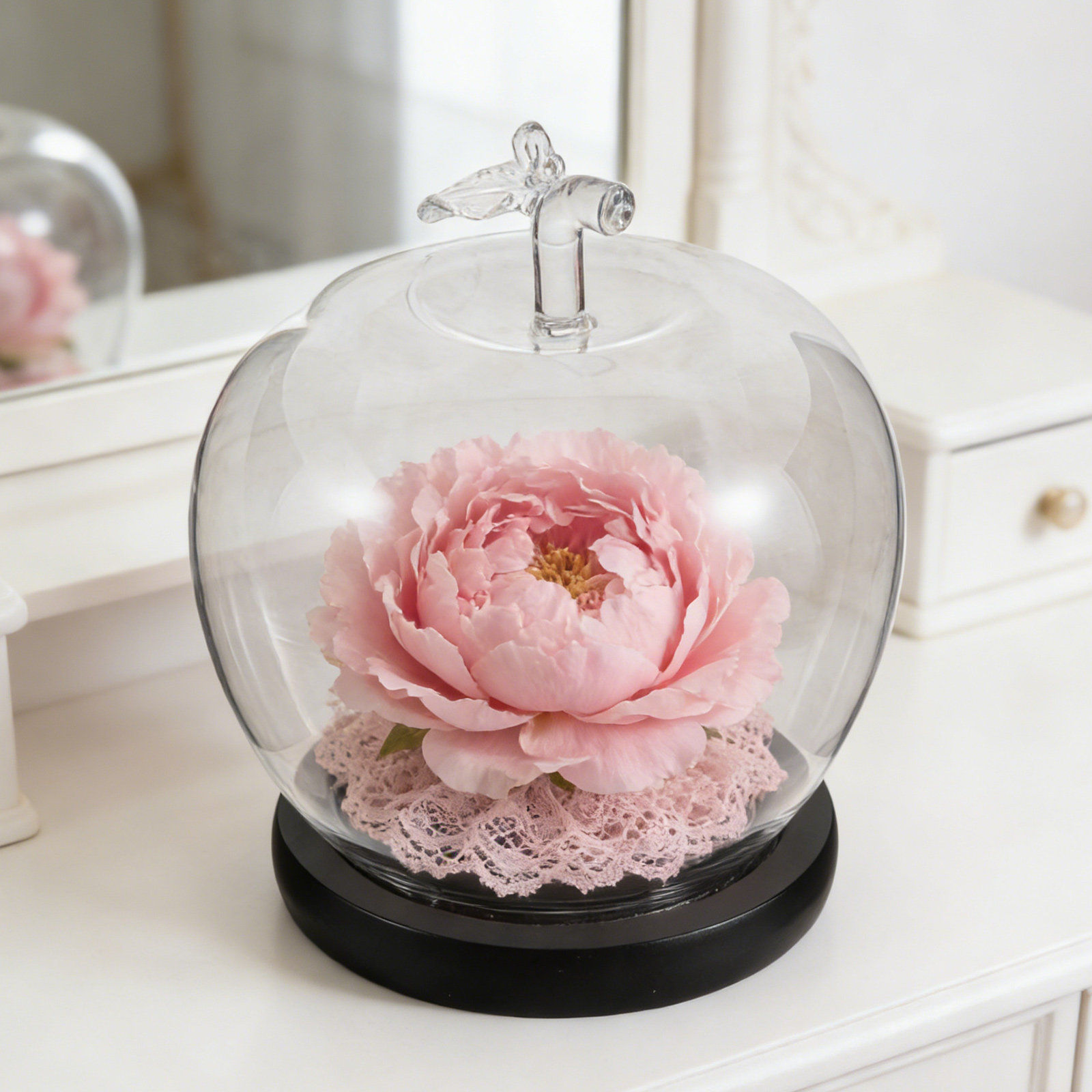 Inspired Glass Dome Cloche wit - огляд і ціна Plastic Dome Clear