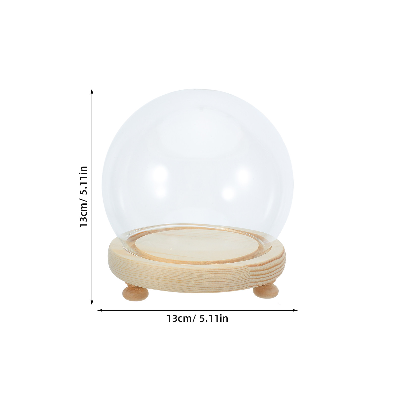 Dried Flower Glass Dome Displa - огляд і ціна Plastic Dome Clear