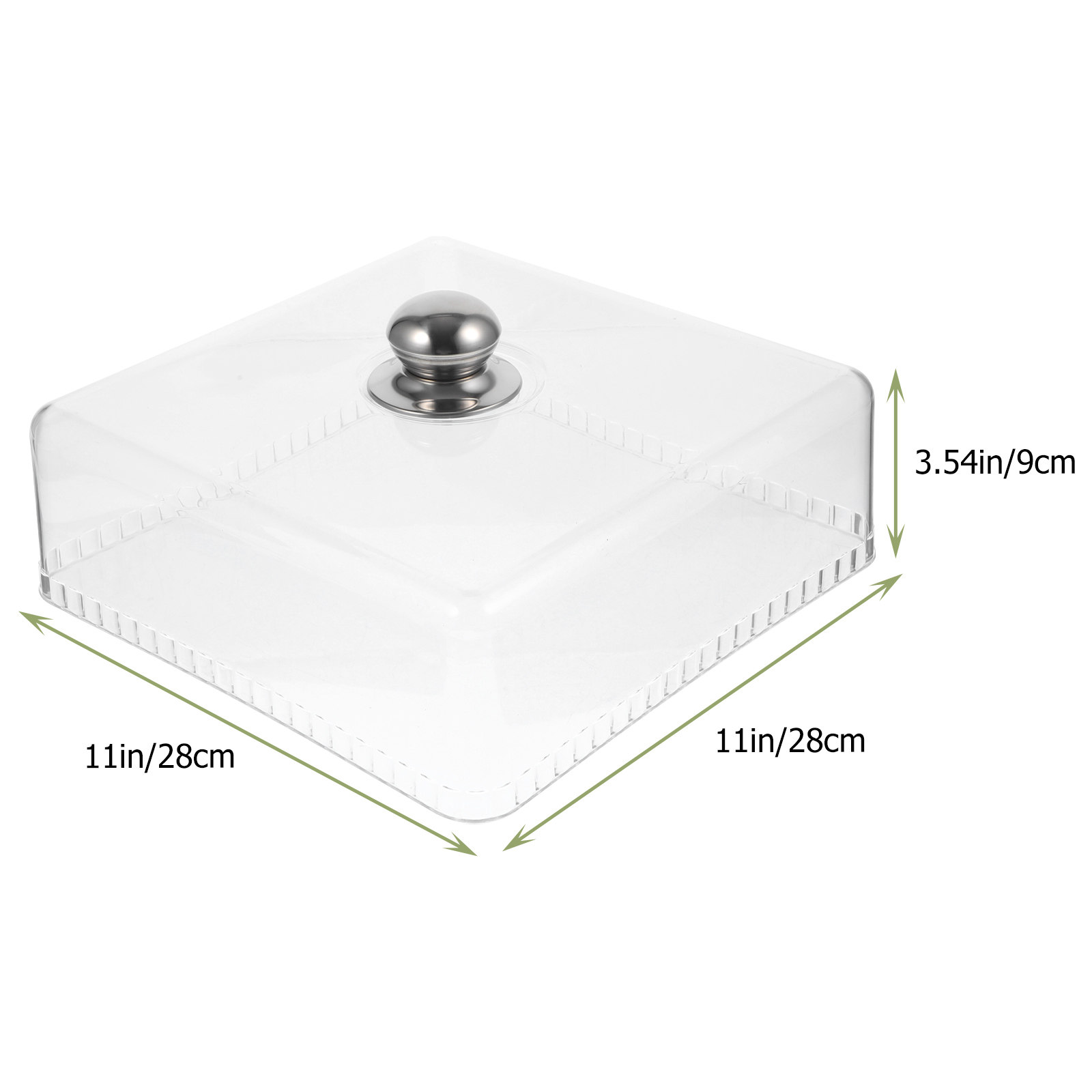 Square Glass Cake Dome Buffet  - огляд і ціна Plastic Dome Clear