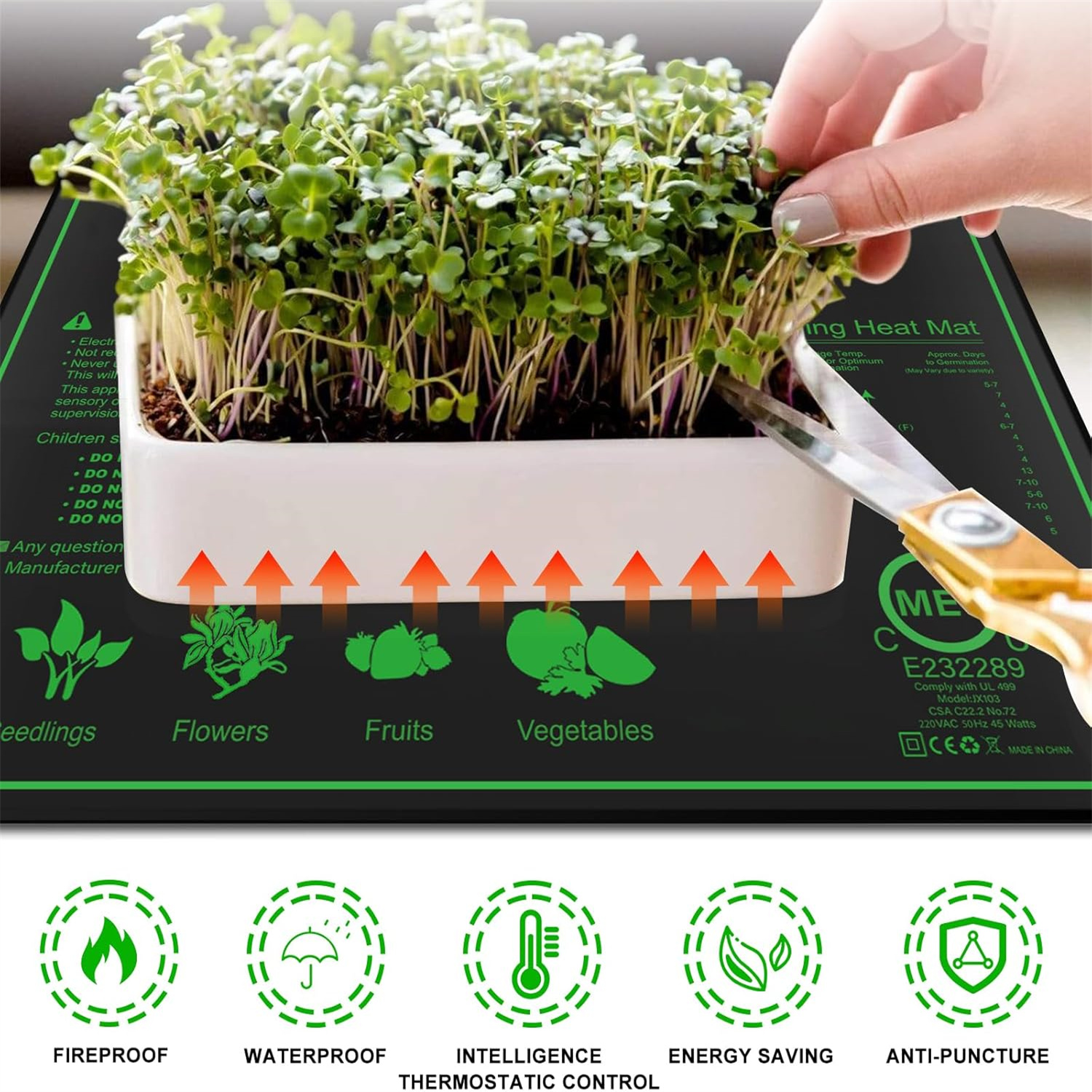 Seedling Heat Mat 10/25/50CM I - огляд і ціна Rooting Gel Clone